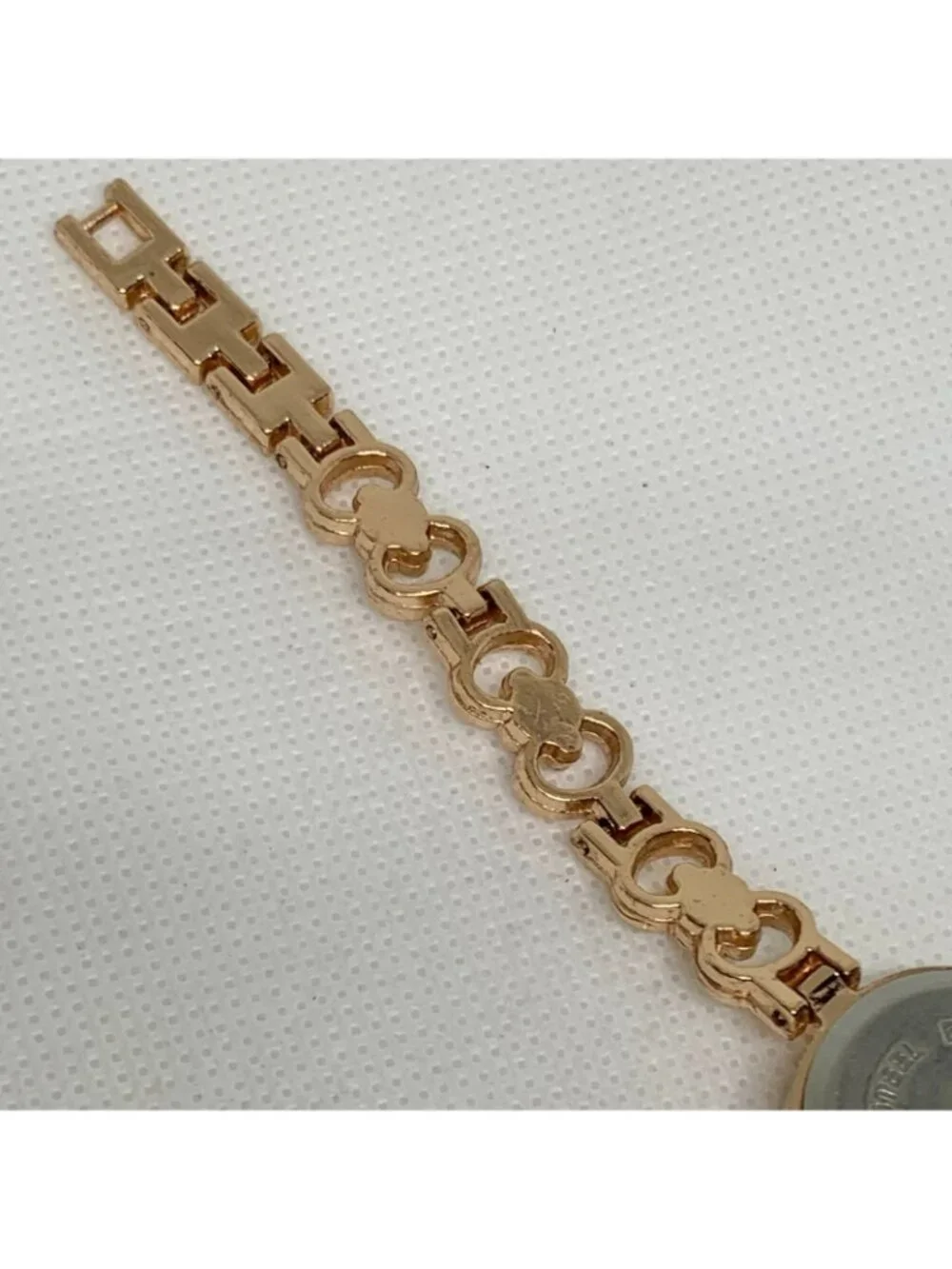 Blear women’s watch rose gold tone 24mm quartz rhinestones up to 7.5” running